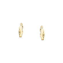 Load image into Gallery viewer, morellato 18k gold plated design earring hoop stainless steel yg �1.6cm
