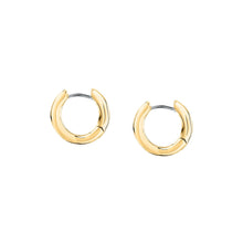 Load image into Gallery viewer, morellato 18k gold plated design earring hoop stainless steel yg �1.6cm
