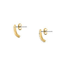 Load image into Gallery viewer, morellato 18k gold plated design earring stainless steel yg crystal 13x10mm

