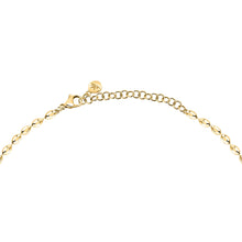 Load image into Gallery viewer, morellato 18k gold plated intrecci necklace heart stainless steel yg 40+5cm
