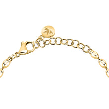 Load image into Gallery viewer, morellato 18k gold plated intrecci bracelet heart stainless steel yg 16+3cm

