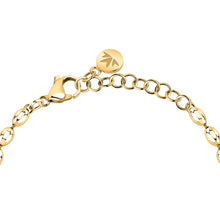 Load image into Gallery viewer, morellato 18k gold plated intrecci bracelet stainless steel yg 16+3cm

