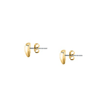 Load image into Gallery viewer, morellato 18k gold plated intrecci earring heart stainless steel yg 12x10mm
