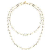 Load image into Gallery viewer, morellato 18k gold plated intrecci necklace stainless steel yg 90cm

