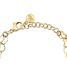 Load image into Gallery viewer, morellato 18k gold plated intrecci bracelet stainless steel yg 16+3cm
