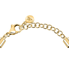 Load image into Gallery viewer, morellato 18k gold plated intrecci bracelet stainless steel yg 16+3cm
