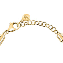 Load image into Gallery viewer, morellato 18k gold plated intrecci bracelet stainless steel yg 16+4cm
