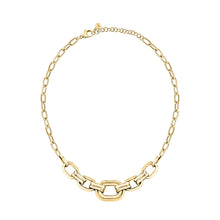 Load image into Gallery viewer, morellato 18k gold plated vintage bold necklace stainless steel gold plated chain 40+5cm
