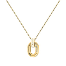 Load image into Gallery viewer, morellato 18k gold plated vintage bold necklace stainless steel gold plated 40+5cm
