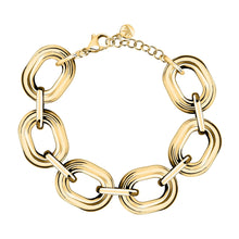 Load image into Gallery viewer, morellato 18k gold plated vintage bold bracelet stainless steel gold plated 17+3cm
