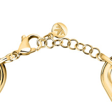 Load image into Gallery viewer, morellato 18k gold plated vintage bold bracelet stainless steel gold plated 17+3cm
