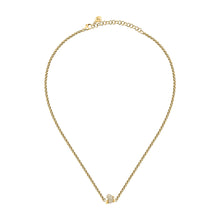 Load image into Gallery viewer, morellato 18k gold plated legame neckl ss yg crystal white 40+5cm
