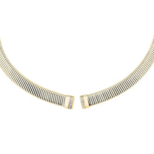 Load image into Gallery viewer, morellato 18k gold plated onda neck ss yg crystal white �12.2cm
