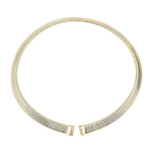 Load image into Gallery viewer, morellato 18k gold plated onda neck ss yg crystal white �12.2cm
