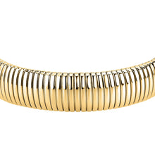 Load image into Gallery viewer, morellato 18k gold plated onda bangle ss yg size m �6cm
