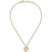 Load image into Gallery viewer, morellato 18k gold plated battito neckl ss yg heart crystal 40+5cm
