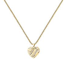 Load image into Gallery viewer, morellato 18k gold plated battito neckl ss yg heart crystal 40+5cm
