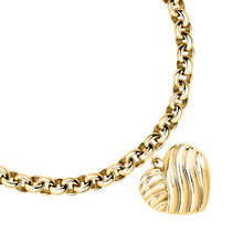 Load image into Gallery viewer, morellato 18k gold plated battito br ss yg heart 17+3cm
