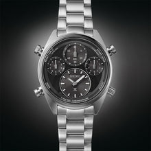 Load image into Gallery viewer, seiko prospex speedtimer �black on black� one hundredth of a second  solar chronograph
