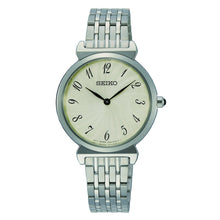 Load image into Gallery viewer, seiko quartz ladies stainless steel cream dial bracelet watch
