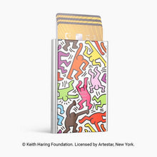 Load image into Gallery viewer, ogon slider aluminium wallet 1 to 6 cards keith haring colour
