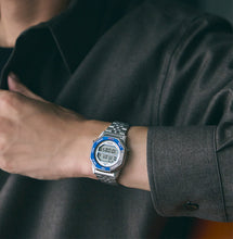 Load image into Gallery viewer, seiko blue digital alarm chronograph
