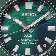 Load image into Gallery viewer, seiko prospex 1965 heritage diver�s padi special edition in green
