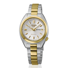 Load image into Gallery viewer, seiko 5 sports hebitama snxs in mixed metal
