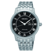 Load image into Gallery viewer, seiko presage automatic stainless steel black dial bracelet watch
