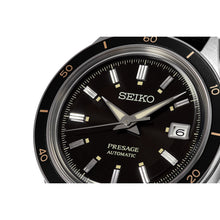 Load image into Gallery viewer, seiko presage automatic black dial, 40.8mm 5bar, nylon strap watch

