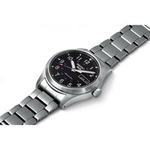 Load image into Gallery viewer, seiko seiko 5 sports field watch automatic black dial, 39.4mm, 10bar, bracelet watch
