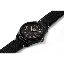 Load image into Gallery viewer, seiko seiko 5 sports field watch automatic black  dial, 39.4mm, 10bar, calf strap   watch
