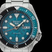 Load image into Gallery viewer, seiko 5 sports skx sea green skeleton style
