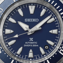 Load image into Gallery viewer, seiko prospex 4r compact mechanical diver's watch in cobalt blue
