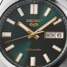 Load image into Gallery viewer, seiko 5 sports snxs vintage gold collection � in 'green tie'
