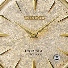 Load image into Gallery viewer, seiko presage 'frozen daiquiri' diamond cocktail time 34mm two tone bracelet watch
