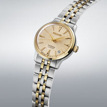 Load image into Gallery viewer, seiko presage 'frozen daiquiri' diamond cocktail time 34mm two tone bracelet watch
