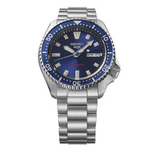 Load image into Gallery viewer, seiko 5 sports skx redux in koniro blue dial bracelet watch
