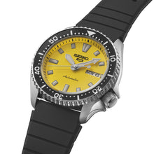 Load image into Gallery viewer, seiko 5 sports skx redux in ki-iro yellow strap watch
