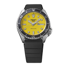 Load image into Gallery viewer, seiko 5 sports skx redux in ki-iro yellow strap watch

