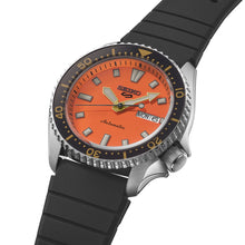 Load image into Gallery viewer, seiko 5 sports skx redux in daichi orange strap watch
