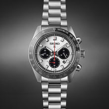 Load image into Gallery viewer, prospex speedtimer 41.4mm solar chronograph black &amp; grey bezel stainless steel bracelet watch
