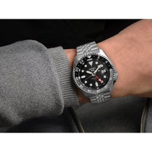 Load image into Gallery viewer, seiko 5 sports &#39;black grape&#39; gmt skx re-interpretation

