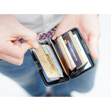 Load image into Gallery viewer, ogon stockholm carbon aluminium credit card holder diamond print
