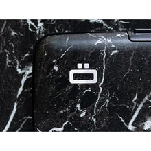 Load image into Gallery viewer, ogon stockholm carbon aluminium credit card holder marble print
