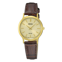 Load image into Gallery viewer, seiko solar ladies gold plated strap watch
