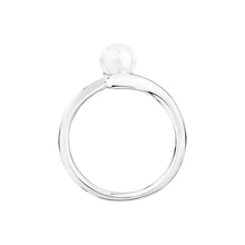 Load image into Gallery viewer, morellato silver perla ring silv925 rh pearl 6-6.5mm sz12

