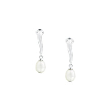 Load image into Gallery viewer, morellato silver perla earring silv925 yg pearl 6-6.5mm
