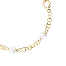 Load image into Gallery viewer, morellato silver perla bracelet silv925 yg pearl 5-5.5mm 16+3cm

