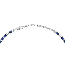 Load image into Gallery viewer, sector basic necklace stainless steel lasurite blue 50+5cm
